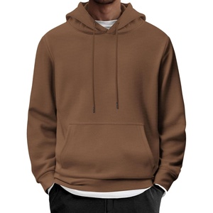 image:imageCOOFANDY Mens Hoodie Long Sleeve Casual Pullover Hooded Sweatshirt Fashion Drawstring Hoodies with PocketBrown