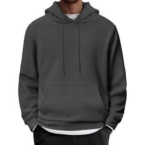 image:imageCOOFANDY Mens Hoodie Long Sleeve Casual Pullover Hooded Sweatshirt Fashion Drawstring Hoodies with PocketDark Grey