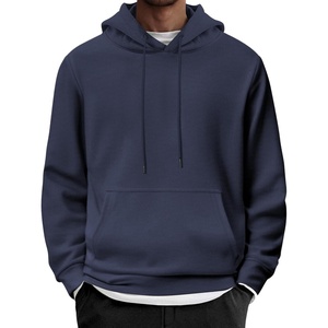image:imageCOOFANDY Mens Hoodie Long Sleeve Casual Pullover Hooded Sweatshirt Fashion Drawstring Hoodies with PocketNavy Blue