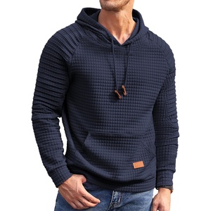 image:imageCOOFANDY Mens Hoodies Pullover Casaul Long Sleeve Drawstring Waffle Knit Hooded Sweatshirt with Kanga PocketNavy Blue