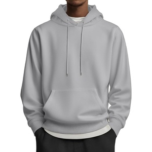 image:imageCOOFANDY Mens Hoodies Pullover Long Sleeve Casual Fashion Sweatshirts Drawstring Gym Hooded Shirt with Kanga PocketLight Grey