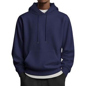 image:imageCOOFANDY Mens Hoodies Pullover Long Sleeve Casual Fashion Sweatshirts Drawstring Gym Hooded Shirt with Kanga PocketNavy Blue