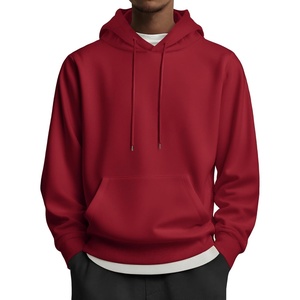 image:imageCOOFANDY Mens Hoodies Pullover Long Sleeve Casual Fashion Sweatshirts Drawstring Gym Hooded Shirt with Kanga PocketRed