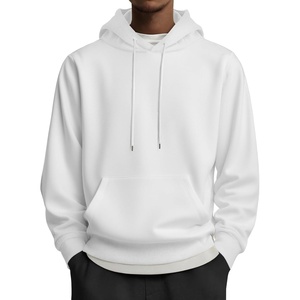image:imageCOOFANDY Mens Hoodies Pullover Long Sleeve Casual Fashion Sweatshirts Drawstring Gym Hooded Shirt with Kanga PocketWhite