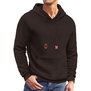image:imageCOOFANDY Mens Hoodies Sweatshirts Long Sleeve Fashion Waffle Knit Pullover Hoodie with PocketCoffee
