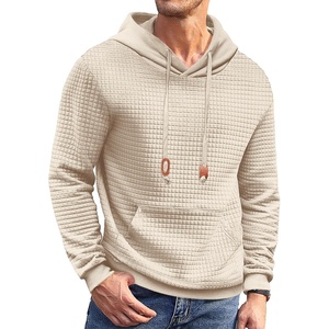 image:imageCOOFANDY Mens Hoodies Sweatshirts Long Sleeve Fashion Waffle Knit Pullover Hoodie with PocketKhaki