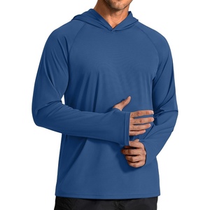 image:imageCOOFANDY Mens SPF 50 Sun Shirts Long Sleeve Rash Guard Thin Summer Hoodie Sun Protection Fishing Shirt with ThumbholeNavy