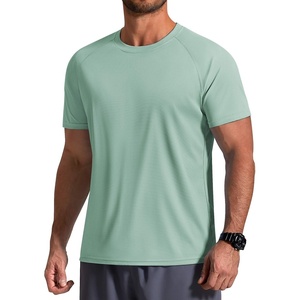 image:imageCOOFANDY Mens Swim Shirt Short Sleeve UPF 50 Sun Shirts Rash Guard Quick Dry Beach Water T Shirts for MenIce Green