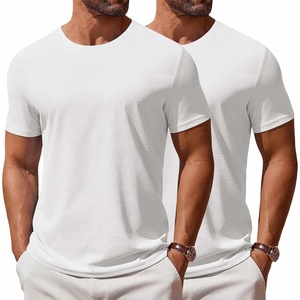 image:imageCOOFANDY Mens T Shirt Short Sleeve Crew Neck TShirt Casual Summer Classic Basic Tee ShirtsWhiteWhite2 Pack