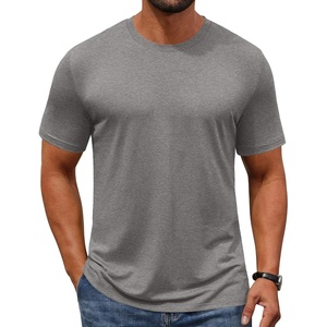 image:imageCOOFANDY Mens TShirts Short Sleeve Crew Neck T Shirts Casual Classic Basic Tee ShirtsLight Grey