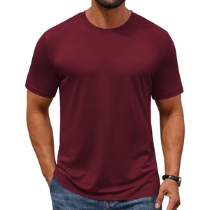 image:imageCOOFANDY Mens TShirts Short Sleeve Crew Neck T Shirts Casual Classic Basic Tee ShirtsWine Red