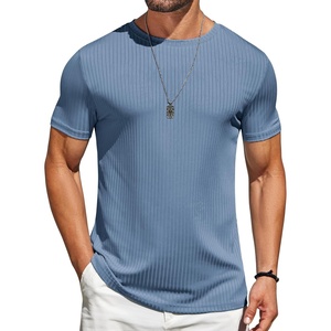 image:imageCOOFANDY Mens TShirts Short Sleeve Plain Tshirts Casual Crew Neck Basic T Shirt Soft Cooling Fitted Stretch Tee ShirtsDeep Blue