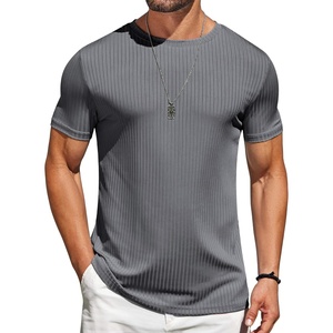 image:imageCOOFANDY Mens TShirts Short Sleeve Plain Tshirts Casual Crew Neck Basic T Shirt Soft Cooling Fitted Stretch Tee ShirtsDeep Grey