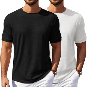 image:imageCOOFANDY Mens TShirts Summer Crew Neck Casual T Shirts Plain Short Sleeve Shirts Basic TeesB Whiteblack