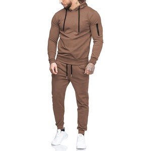 image:imageCOOFANDY Mens Tracksuit 2 Piece Hooded Athletic Sweatsuits Casual Running Jogging Sport Suit SetsBrown