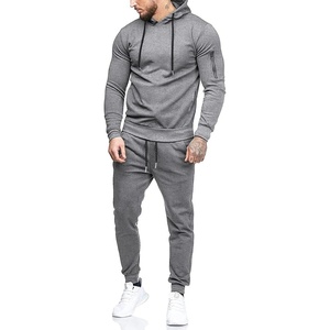 image:imageCOOFANDY Mens Tracksuit 2 Piece Hooded Athletic Sweatsuits Casual Running Jogging Sport Suit SetsLight Grey
