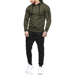 image:imageCOOFANDY Mens Tracksuit 2 Piece Hooded Athletic Sweatsuits Casual Running Jogging Sport Suit SetsZarmy Green Black
