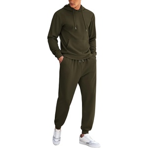 image:imageCOOFANDY Mens Tracksuit 2 Piece Hoodie Athletic Sweatsuits Casual Jogging Suit SetsArmy Green