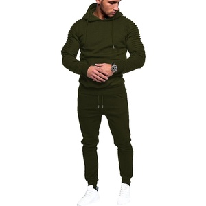 image:imageCOOFANDY Mens Tracksuit 2 Piece Hoodie Sweatsuit Sets Casual Jogging Athletic SuitsArmy Green