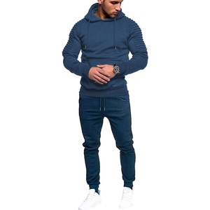 image:imageCOOFANDY Mens Tracksuit 2 Piece Hoodie Sweatsuit Sets Casual Jogging Athletic SuitsBlue Grey