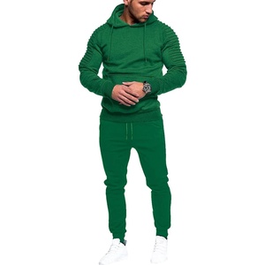 image:imageCOOFANDY Mens Tracksuit 2 Piece Hoodie Sweatsuit Sets Casual Jogging Athletic SuitsLake Green