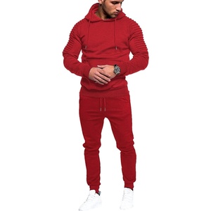 image:imageCOOFANDY Mens Tracksuit 2 Piece Hoodie Sweatsuit Sets Casual Jogging Athletic SuitsRed