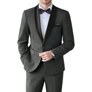 image:imageCOOFANDY Mens Tuxedo Suit Set Slim Fit 2 Piece Dress Suit Shawl Lapel Tuxedo Jacket Pants for Wedding Dinner Prom PartyDark Grey