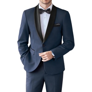 image:imageCOOFANDY Mens Tuxedo Suit Set Slim Fit 2 Piece Dress Suit Shawl Lapel Tuxedo Jacket Pants for Wedding Dinner Prom PartyNavy