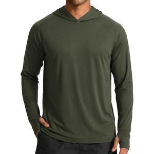 image:imageCOOFANDY Mens UPF 50 Sun Shirt Long Sleeve Fishing Shirt UV Protection Hoodie Summer Running Hiking Hooded Rash GuardArmy Green