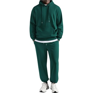 image:imageCOOFANDY Sweatsuits for Men 2 Piece Tracksuit Casual Athletic Jogging Suit Hooded SetGreen