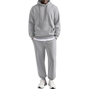 image:imageCOOFANDY Sweatsuits for Men 2 Piece Tracksuit Casual Athletic Jogging Suit Hooded SetLight Grey