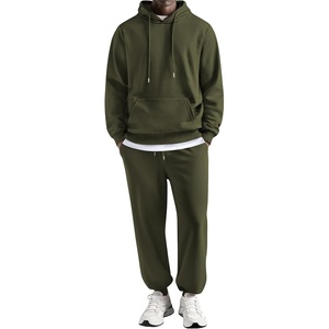 image:imageCOOFANDY Sweatsuits for Men 2 Piece Tracksuit Casual Athletic Jogging Suit Hooded SetOlive Green