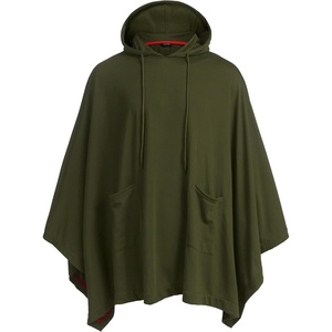 image:imageCOOFANDY Unisex Casual Hooded Poncho Cape Cloak Fashion Coat Hoodie Pullover with PocketArmy Green