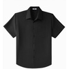 image:imageCOOFANDY Big amp Tall Shirts for Men Short Sleeve Button Down Casual Dress ShirtsBlack