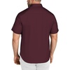 image:imageCOOFANDY Big amp Tall Shirts for Men Short Sleeve Button Down Casual Dress ShirtsDeep Red