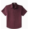 image:imageCOOFANDY Big amp Tall Shirts for Men Short Sleeve Button Down Casual Dress ShirtsDeep Red