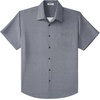 image:imageCOOFANDY Big amp Tall Shirts for Men Short Sleeve Button Down Casual Dress ShirtsGrey Blacksquare