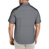 image:imageCOOFANDY Big amp Tall Shirts for Men Short Sleeve Button Down Casual Dress ShirtsGrey Blacksquare