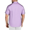 image:imageCOOFANDY Big amp Tall Shirts for Men Short Sleeve Button Down Casual Dress ShirtsLilac