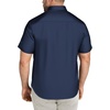 image:imageCOOFANDY Big amp Tall Shirts for Men Short Sleeve Button Down Casual Dress ShirtsNavy Blue