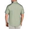 image:imageCOOFANDY Big amp Tall Shirts for Men Short Sleeve Button Down Casual Dress ShirtsSage Green