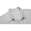 image:imageCOOFANDY Big amp Tall Shirts for Men Short Sleeve Button Down Casual Dress ShirtsWhite  Cross Pattern