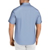 image:imageCOOFANDY Big amp Tall Shirts for Men Short Sleeve Button Down Casual Dress ShirtsWhite  Diamond Pattern