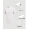 image:imageCOOFANDY Henley Shirts for Men Short Sleeve Band Collar Casual Shirt Summer Hippie Vacation Beach T Shirts with PocketWhite