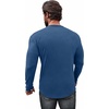 image:imageCOOFANDY Men 2 Pack Muscle Fitted T Shirt Gym Workout Athletic Long Sleeves TeeBlackDenim Blue
