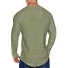image:imageCOOFANDY Men 2 Pack Muscle Fitted T Shirt Gym Workout Athletic Long Sleeves TeeBlackLight Army Green
