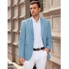 image:imageCOOFANDY Men Casual Blazer Sport Coats Slim Fit Lightweight Business Two Button Suit JacketsLight Blue