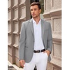 image:imageCOOFANDY Men Casual Blazer Sport Coats Slim Fit Lightweight Business Two Button Suit JacketsLight Grey