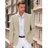 image:imageCOOFANDY Men Casual Blazer Sport Coats Slim Fit Lightweight Business Two Button Suit JacketsLight Khaki