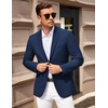 image:imageCOOFANDY Men Casual Blazer Sport Coats Slim Fit Lightweight Business Two Button Suit JacketsNavy Blue